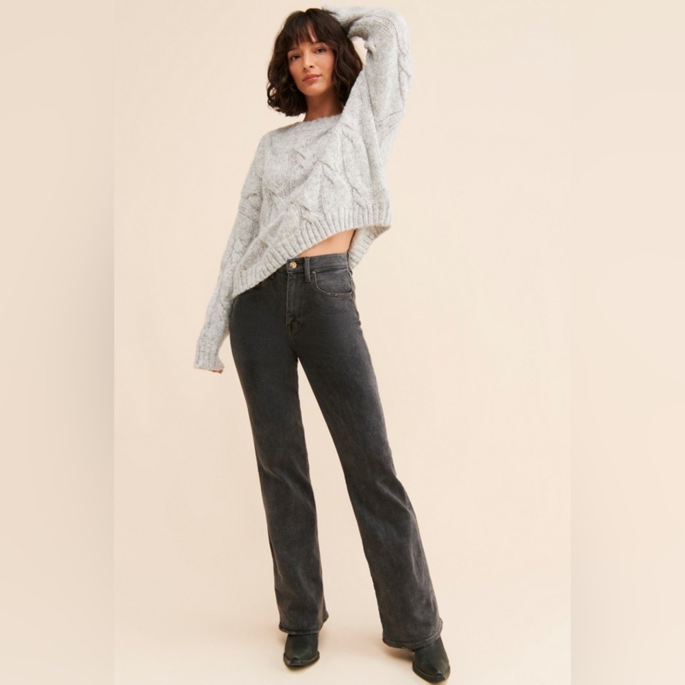 Anthropologie - Pistola - Stevie High Rise Relaxed Charcoal Jeans